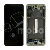 Дисплей для Samsung Galaxy S21 FE (G990B) модуль с рамкой Зеленый - OR (SP)