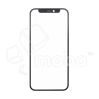 Стекло для переклейки iPhone 12 mini в сборе с OCA пленкой Черный - OR (Feaglet)