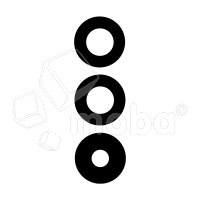 Стекло камеры для Samsung Galaxy A35 5G (A356E) (комплект 3 шт.) Черный