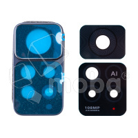 Стекло камеры для Xiaomi Redmi Note 11 Pro 5G (2201116SG) в сборе с рамкой Черный