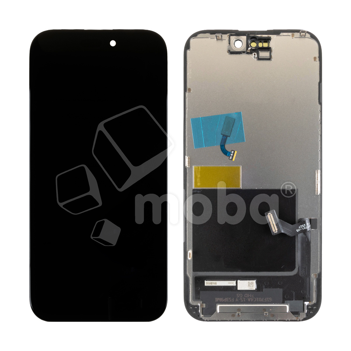 Дисплей для iPhone 15 (A3090) в сборе с тачскрином Черный - (In-Cell, HD+) (площадка под IC)