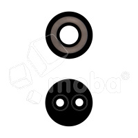 Стекло камеры для Tecno Spark 9 Pro (KH7n) (комплект 2 шт.) Черный