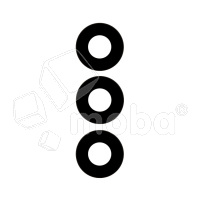 Стекло камеры для Samsung Galaxy S21 FE (G990B) (комплект 3 шт.) Черный