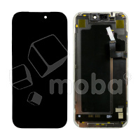 Дисплей для iPhone 17 Pro (A3523) в сборе с тачскрином Черный - (Soft OLED, Full HD, 120 Гц) (площадка под IC)