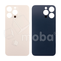 Задняя крышка для iPhone 14 Pro (A2891) Золото (стекло, монолит, широкий вырез под камеру, логотип) - Премиум