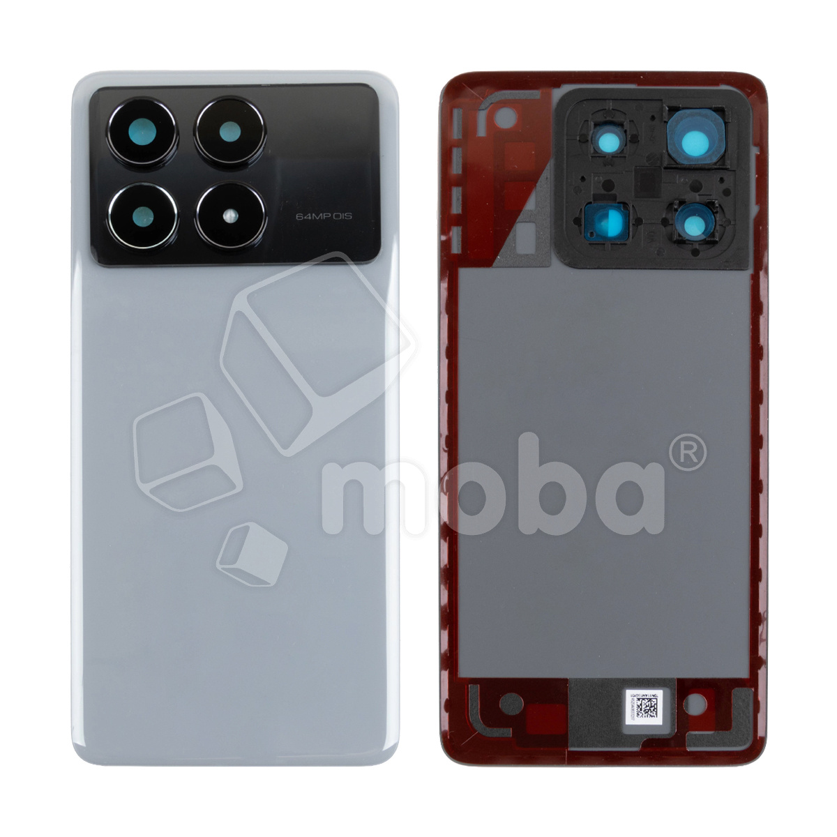 Задняя крышка для Xiaomi Poco X6 Pro 5G (2311DRK48G) Серый - Премиум