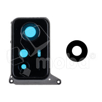 Стекло камеры для Xiaomi Redmi Note 12S (23030RAC7Y) в сборе с рамкой Черный