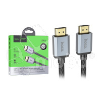 Кабель HDMI - HDMI Hoco US03 (ver 2.0, оплетка нейлон, 3 м) Черный