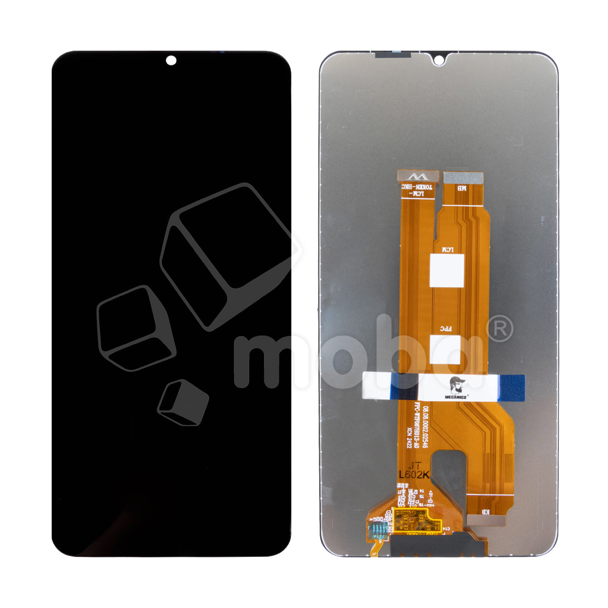 Дисплей для Realme C61 (RMX3930) в сборе с тачскрином Черный Mecanico - AMP