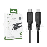 Кабель Type-C - Type-C Acefast C3-03 (3A, 60W, PD, 1.2 м) Черный