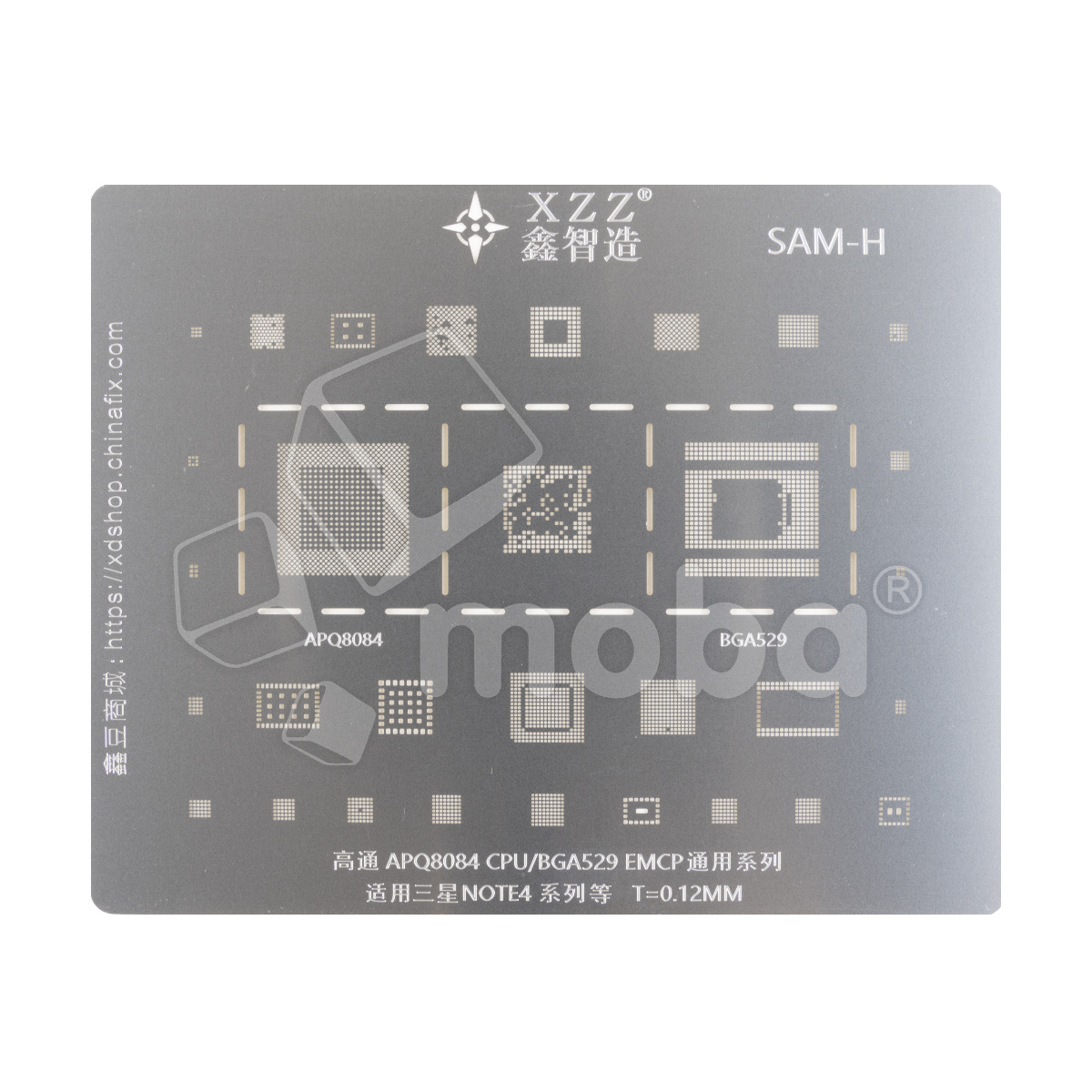 BGA трафарет XZZ EMCP/EMMC 153/162/169/186/221/254