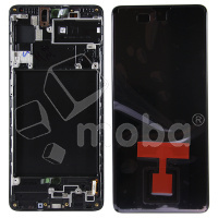 Дисплей для Samsung Galaxy A71 (A715F) модуль с рамкой Черный - OR (SP)