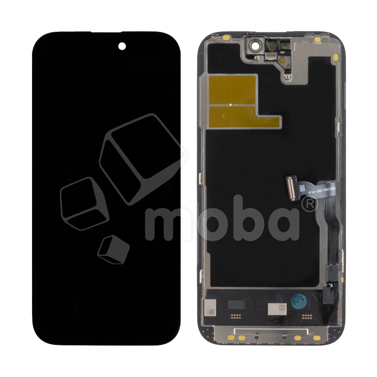 Дисплей для iPhone 14 Pro (A2891) в сборе с тачскрином Черный - DD (Soft OLED, Full HD, 120 Гц) (с верификацией = с привязкой без ошибки)
