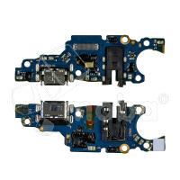 Шлейф для Huawei Honor X7c (ALT-LX1) плата на системный разъем/разъем гарнитуры/микрофон - Премиум