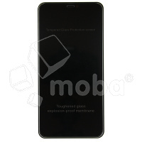 Защитное стекло "Антишпион" для iPhone Xs Max/11 Pro Max Черный (Закалённое, полное покрытие)