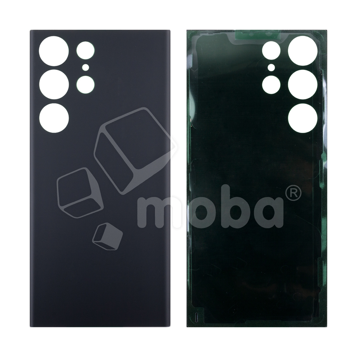 Задняя крышка для Samsung Galaxy S23 Ultra (S918B) Черный - Премиум