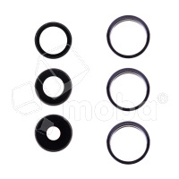 Стекло камеры для iPhone 14 Pro/14 Pro Max (комплект 3 шт.) Темно-фиолетовый