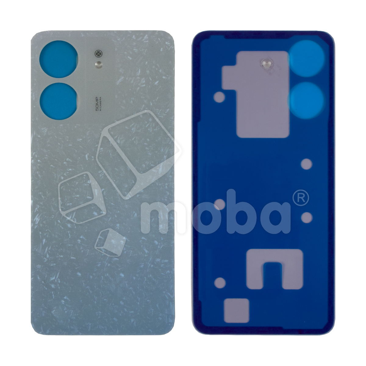 Задняя крышка для Xiaomi Redmi 13С 4G (23100RN82L/23108RN04Y) Голубой - Премиум