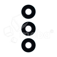 Стекло камеры для Huawei Honor 400 Lite (ABR-NX1) (комплект 3 шт.) Черный