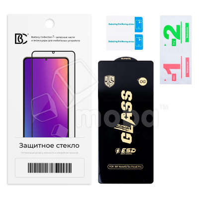 Защитное стекло "Премиум" для Tecno Pova 6 Pro 5G/Camon 30 4G/5G/40 4G Черный