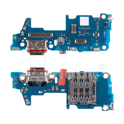 Шлейф для Realme 14 Pro 5G (RMX5056) плата системный разъем/разъем SIM/микрофон - Премиум