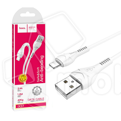 Кабель USB - Lightning (для iPhone) Hoco X37 (2.4А) Белый
