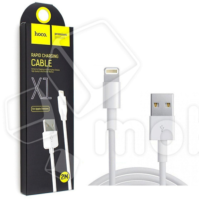 Кабель USB - Lightning (для iPhone) Hoco X1 (2A, 2 м) Белый