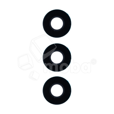 Стекло камеры для Huawei Honor 400 Lite (ABR-NX1) (комплект 3 шт.) Черный