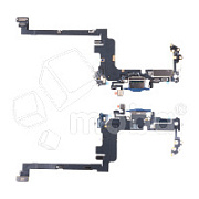 Шлейф для iPhone 17 Pro (A3523) на системный разъем/микрофон Синий - Премиум