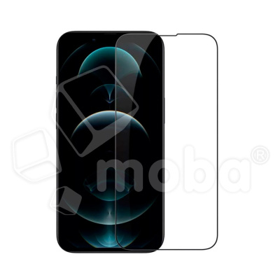 Защитное стекло "Стандарт" для iPhone 13/13 Pro/14/16e/17e Черный (Полное покрытие)