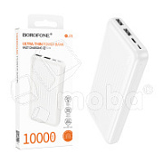 Внешний Аккумулятор (Power Bank) Borofone BJ78 10000 mAh (10W, 2USB, MicroUSB, Type-C, LED индикатор) Белый