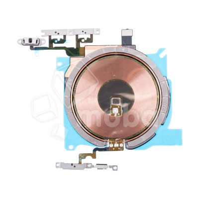 Шлейф для iPhone 13 mini (A2630) на беспроводную зарядку/кнопку включения/кнопки громкости - Премиум