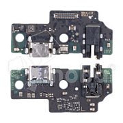 Шлейф для Samsung Galaxy A05 (A055F) плата системный разъем/разъем гарнитуры/микрофон - Премиум
