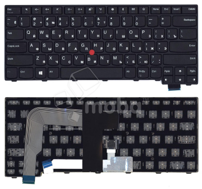 Клавиатура для ноутбука Lenovo Thinkpad T460S T470S черная без подсветки