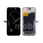 Дисплей для iPhone 15 Pro (A3102) в сборе с тачскрином Черный - (In-Cell, Full HD, 120 Гц) (с верификацией = с привязкой без ошибки)