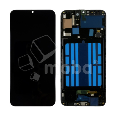 Дисплей для Samsung Galaxy A30 (A305F) модуль с рамкой Черный - (In-Cell) - Премиум