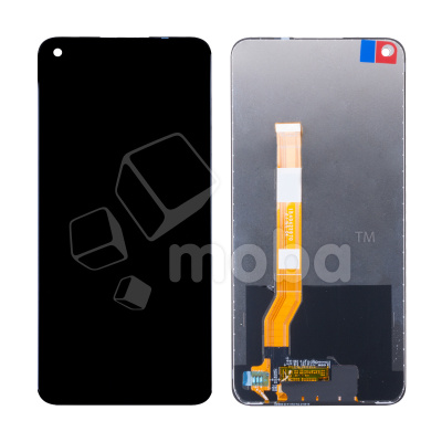 Дисплей для Realme 8i/9i/Narzo 50 4G (RMX3151/RMX3491/RMX3286) в сборе с тачскрином Черный (работают только на Android 11, Realme UI 2.0) - OR