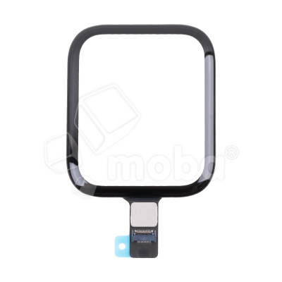 Стекло для переклейки Apple Watch 5/SE/SE 2022/SE 2023 (44 мм) в сборе с тачскрином и OCA пленкой Черный - OR (Feaglet)