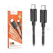 Кабель Type-C - Type-C Hoco X88 (5A, 60W) Черный
