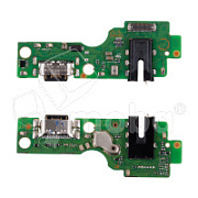 Шлейф для Infinix Hot 60i 4G (X6728) плата на системный разъем/разъем гарнитуры/микрофон - Премиум