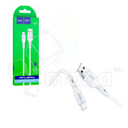 Кабель USB - Lightning (для iPhone) Hoco X65 (2.4А, силикон) Белый
