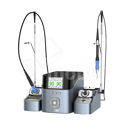 Паяльная станция Aixun T420D (T210/T245/T115) (400W, 2 канала, ручки T210 + T115 + 6 жал