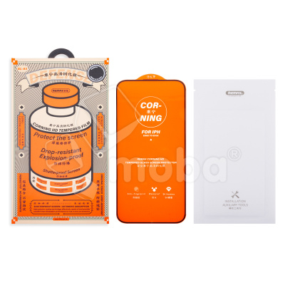 Защитное стекло Remax Medicine Glass GL-83 для iPhone 15 Pro Max (сверхпрочное) Черный