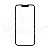 Стекло для переклейки iPhone 13/13 Pro в сборе с OCA пленкой Черный - OR (Mitsubishi)