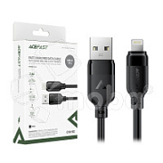 Кабель USB - Lightning Acefast C16-02 (2.4A, 1.2 м) Черный