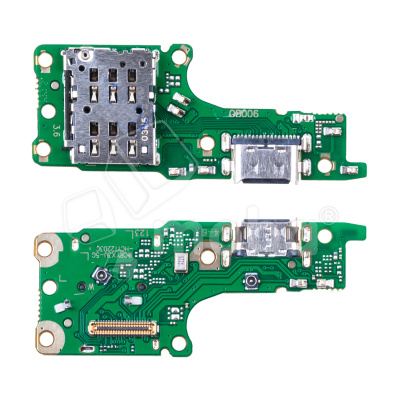 Шлейф для Huawei Honor X9 (ANY-LX1) плата на системный разъем/разъем SIM/микрофон