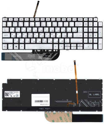Клавиатура для ноутбука Dell Inspiron 5584 Серебро