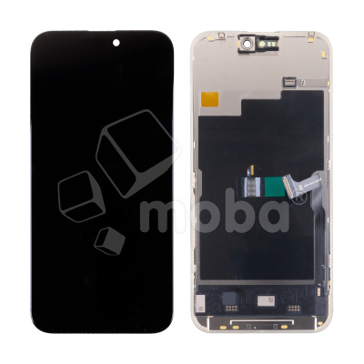 Дисплей для iPhone 15 Pro Max (A3106) в сборе с тачскрином Черный - DD (Soft OLED, Full HD, 120 Гц) (площадка под IC)